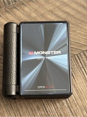 Monster Open Ear Bluetooth Wireless Charging Case Black/Blue